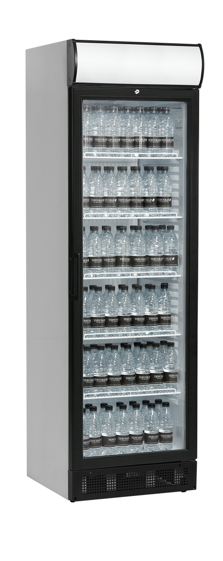 Getränkekühlschrank – 1 Glastür – 347 L – 595×640×1980 mm – Weiß – +2 bis +10 °C - Weitere Ansicht