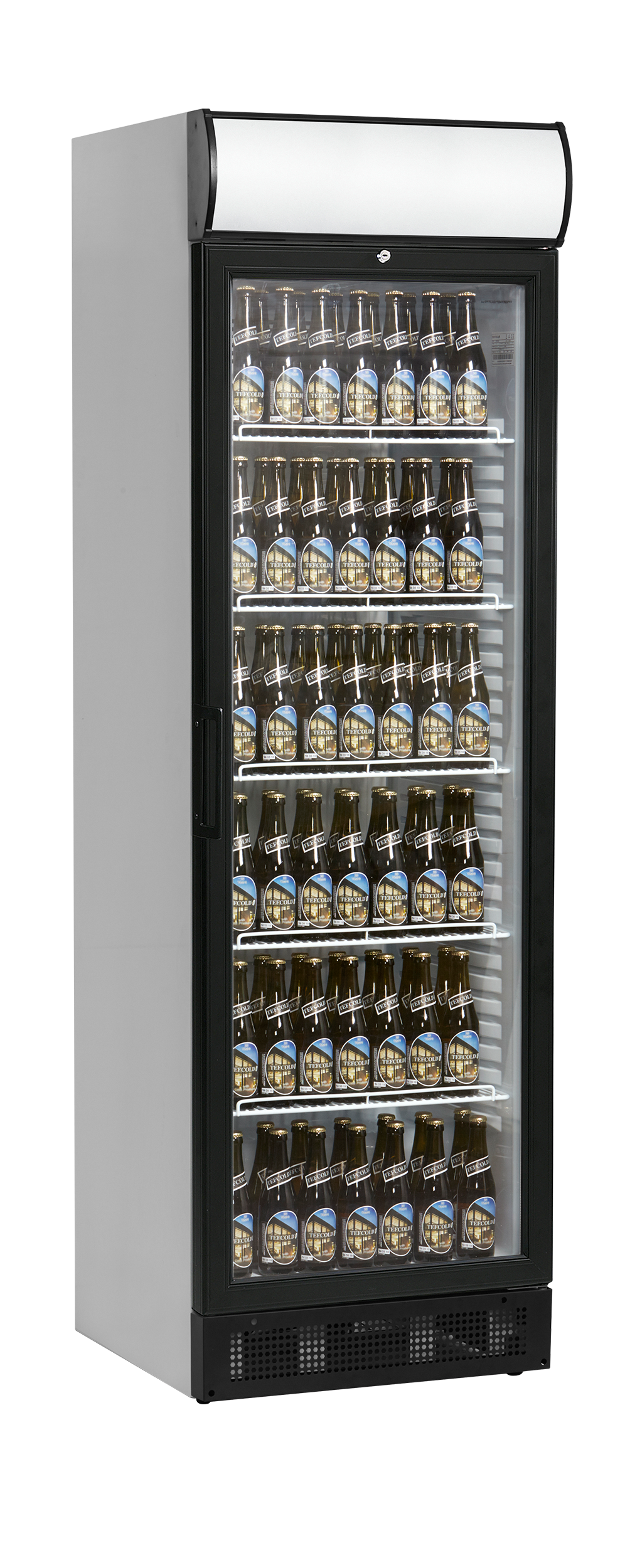 Getränkekühlschrank – 1 Glastür – 347 L – 595×640×1980 mm – Weiß – +2 bis +10 °C - Anwendungsbeispiel