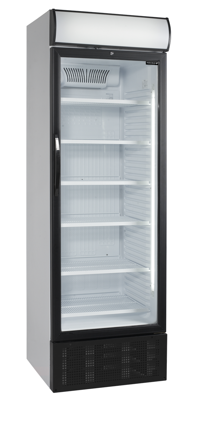 Getränkekühlschrank – 1 Glastür – 374 L – 680×655×2090 mm – Weiß – +2 bis +10 °C - Produktansicht