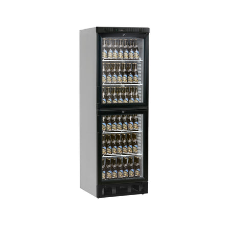 Getränkekühlschrank – 2 Glastüren – 347 L – 595×640×1840 mm – Weiß – +2 bis +10 °C - Anwendungsbeispiel