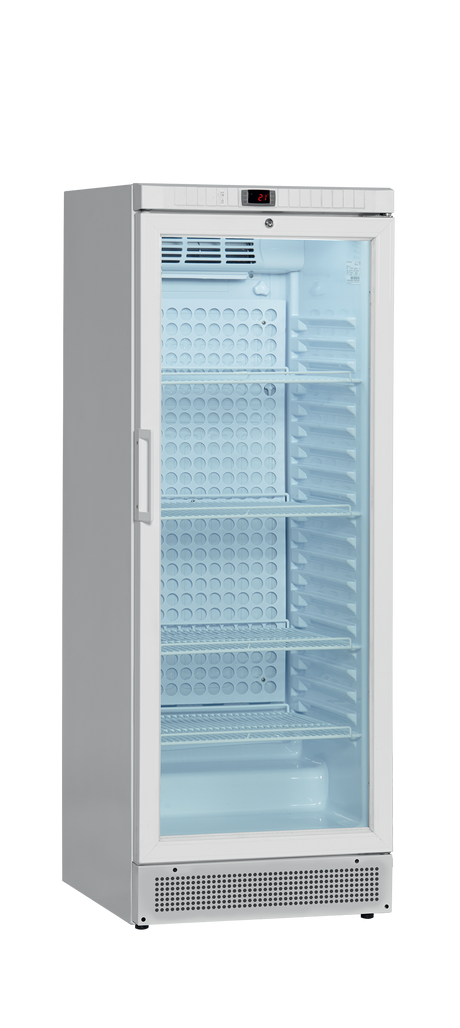 Medikamentenkühlschrank – 1 Glastür – 260 L – 595×640×1635 mm – Weiß - Produktansicht