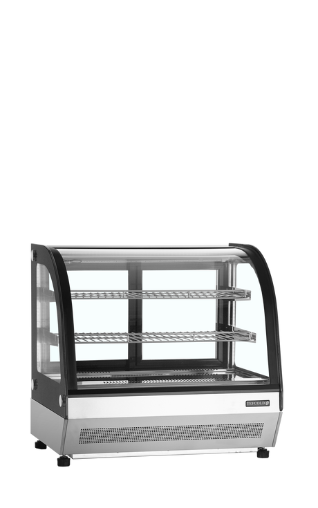 Kühltheke – 2 Glasschiebetüren – 60 L – 700×560×670 mm – Edelstahl / Glas - Produktansicht