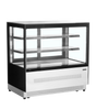 Kühltheke – 2 Glasschiebetüren – 191 L – 1205×745×1209 mm – Edelstahl / Glas - Produktansicht