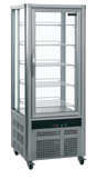 Kühlvitrine – 1 Glastür – 425 L – 706×706×1800 mm – Aluminium / SS 304 - Produktansicht