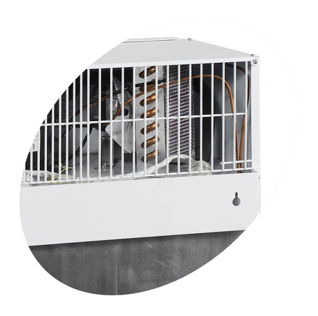 Tisch-Getränkekühlschrank – 1 Glastür – 55 L – 480×460×840 mm – Weiß - Detail