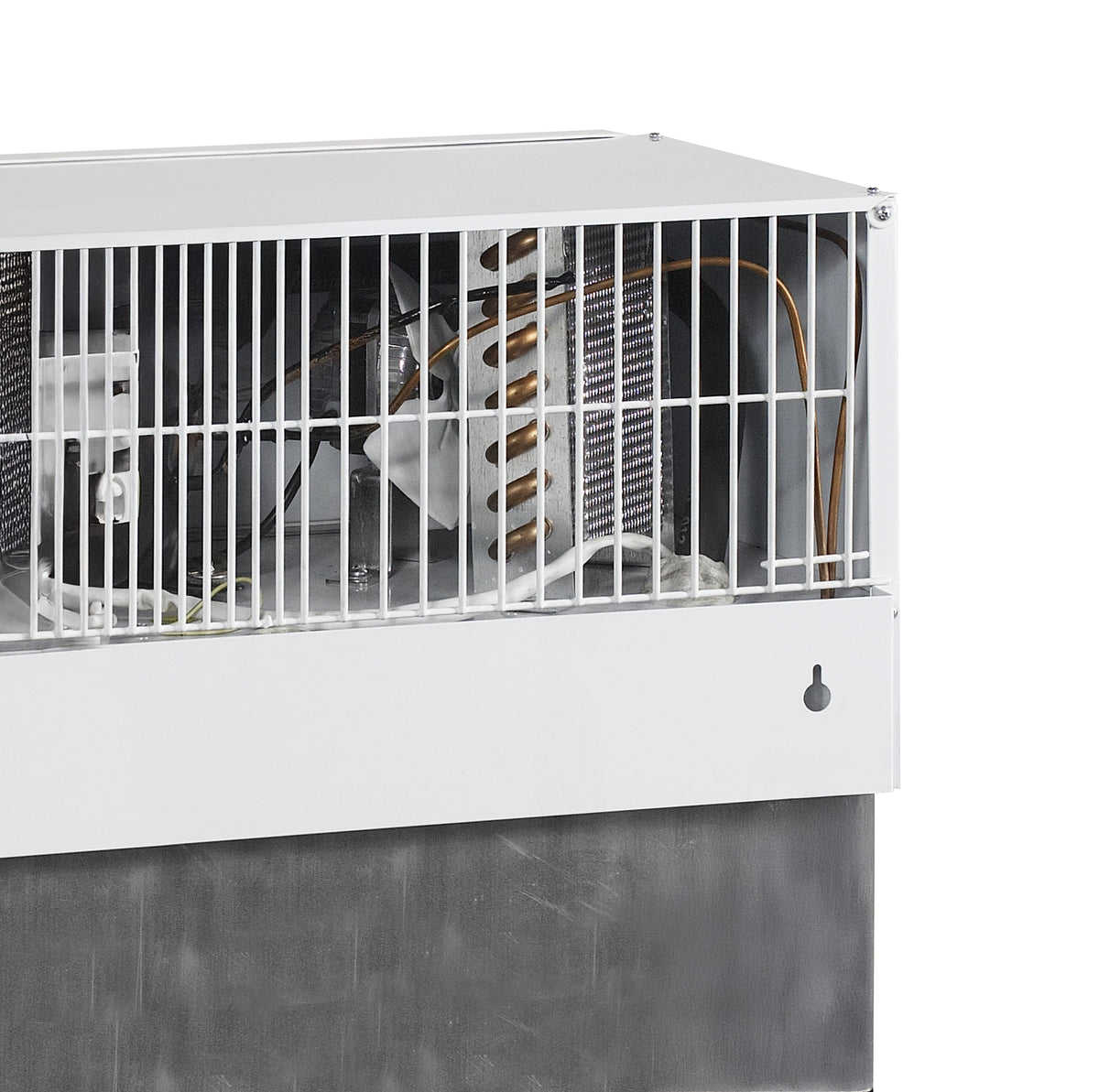 Tisch-Getränkekühlschrank – 2 Glasschiebetüren – 60 L – 655×390×930 mm – Weiß - Detail