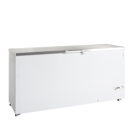 Gewerbegefriertruhe – 534 L – 1804×680×945 mm – Weiß mit Edelstahldeckel - Produktansicht