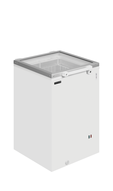 Eiscreme-Gefriertruhe – 105 L – 550×630×930 mm – Weiß – 80 W - Produktansicht