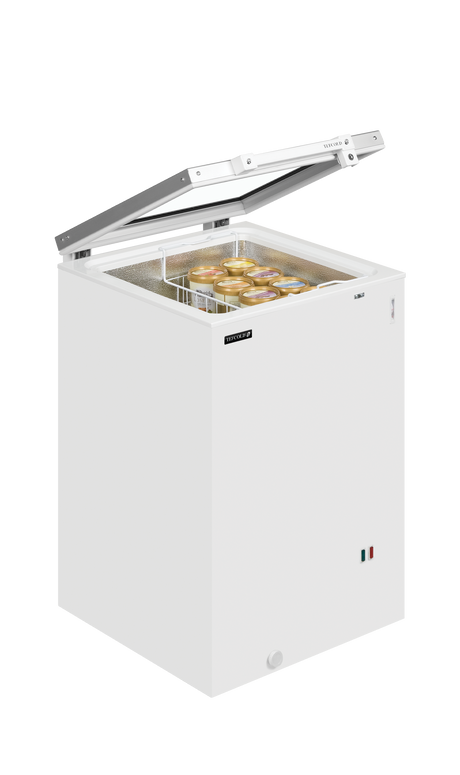 Eiscreme-Gefriertruhe – 105 L – 550×630×930 mm – Weiß – 80 W - Weitere Ansicht