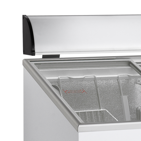 Eiscreme-Gefriertruhe – 105 L – 550×630×930 mm – Weiß – 80 W - Detail