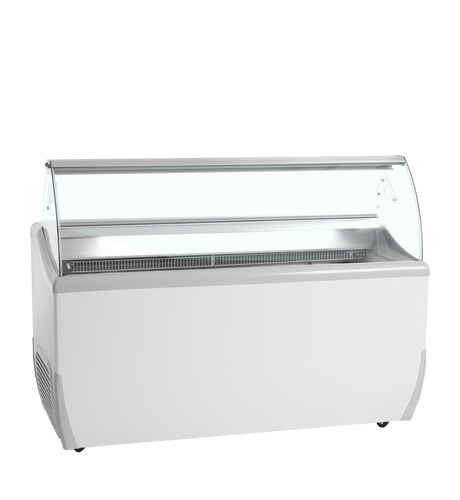 Speiseeisvitrine – 357 L – 1656×723×1253 mm – Weiß - Produktansicht