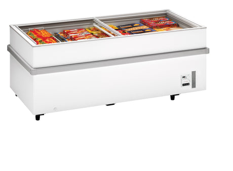 Tiefkühlinsel – 652 L – 2050×960×780 mm – Weiß - Produktansicht