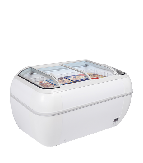 Tiefkühlinsel – 334 L – 1470×812×915 mm – Weiß - Produktansicht