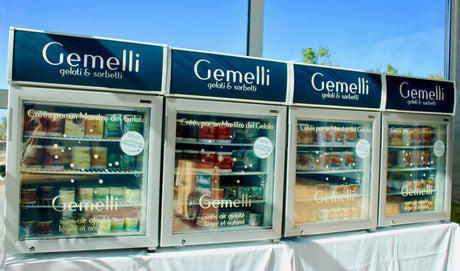 Tisch-Gefriervitrine – 1 Glastür – 113 L – 610×555×890 mm – Weiß - Anwendungsbeispiel