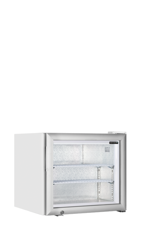 Tisch-Gefriervitrine – 1 Glastür – 48 L – 570×530×520 mm – Weiß - Produktansicht