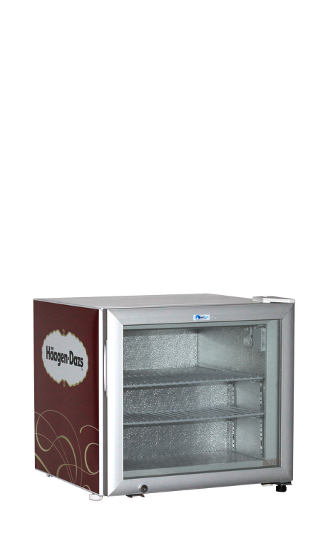 Tisch-Gefriervitrine – 1 Glastür – 48 L – 570×530×520 mm – Weiß - Weitere Ansicht