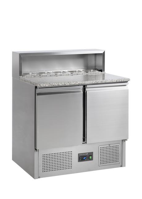 Pizzakühltisch – 2 Türen – 225 L – 900×700×1100 mm – SS 304 - Produktansicht