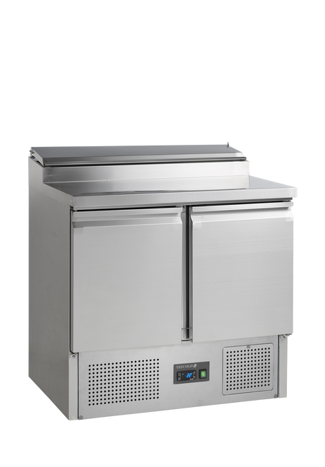 Sandwich-Kühltisch – 2 Türen – 201 L – 900×700×950 mm – SS 304 - Produktansicht