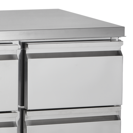 Sandwich-Kühltisch – 2 Türen – 201 L – 900×700×950 mm – SS 304 - Detail