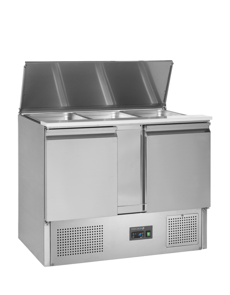 Saladette – 2 Türen – 240 L – 1045×700×877 mm – SS 304 - Innenansicht
