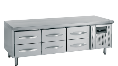 Unterbau-Kühltisch – 262 L – 1795×700×670 mm – SS 304 - Produktansicht