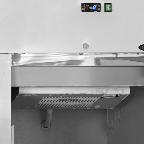 Gewerbegefrierschrank – 2 Türen – 1056 L – 1340×867×1995 mm – SS 201 – 6 Tragroste - Detail