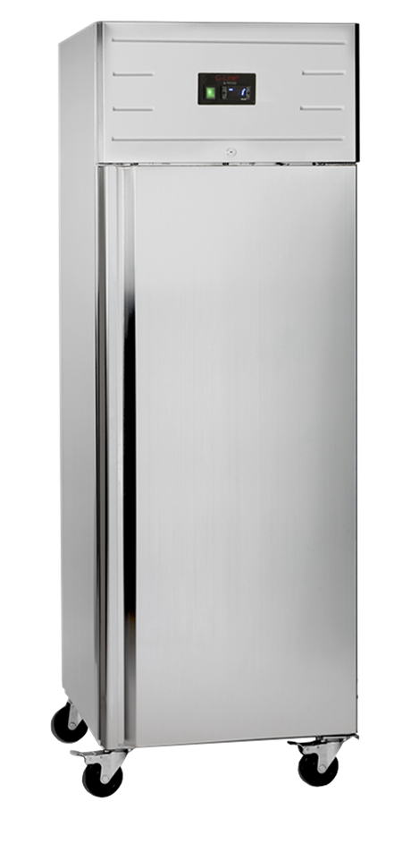 Gewerbegefrierschrank – 1 Tür – 395 L – 680×867×1995 mm – SS 201 – 3 Tragroste - Produktansicht