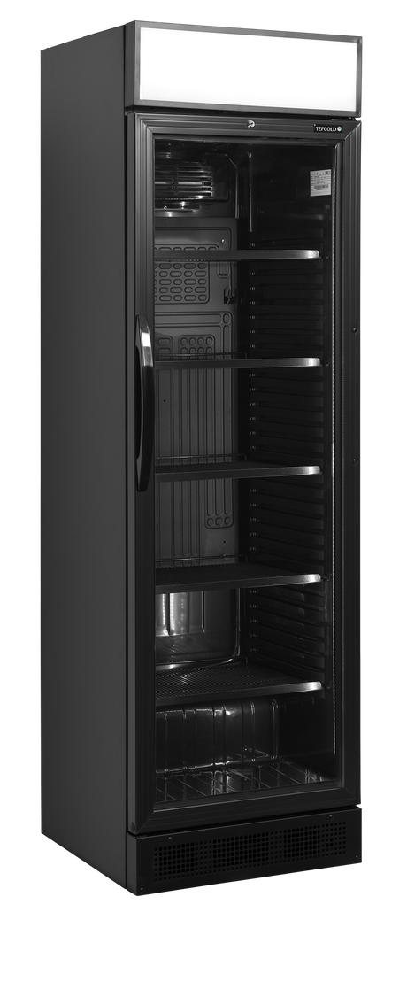 Getränkekühlschrank – 1 Glastür – 345 L – 595×645×1980 mm – Schwarz – +2 bis +12 °C - Produktansicht