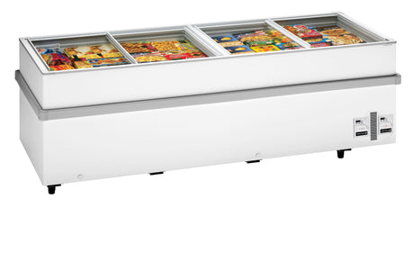Tiefkühlinsel – 805 L – 2500×960×780 mm – Weiß - Produktansicht