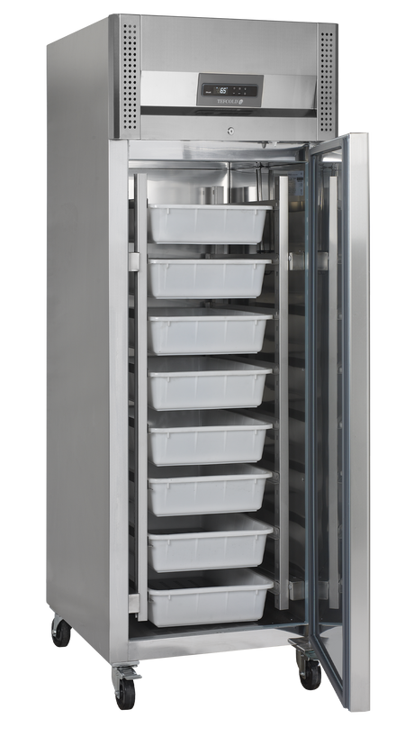 Fischkühlschrank – 1 Tür – 507 L – 680×810×2010 mm – SS 304 - Innenansicht