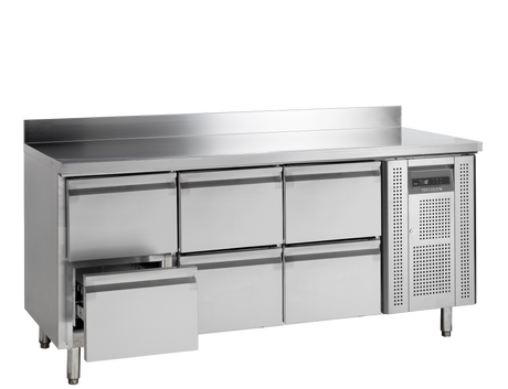 Kühltisch – 402 L – 1795×700×960 mm – SS 304 - Innenansicht