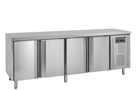 Kühltisch – 4 Türen – 460 L – 2230×600×880 mm – SS 304 - Produktansicht