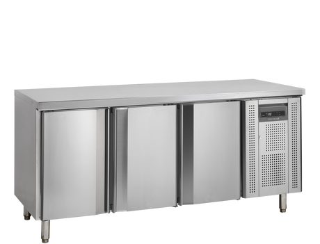 Tiefkühltisch – 3 Türen – 345 L – 1795×600×880 mm – SS 304 - Produktansicht