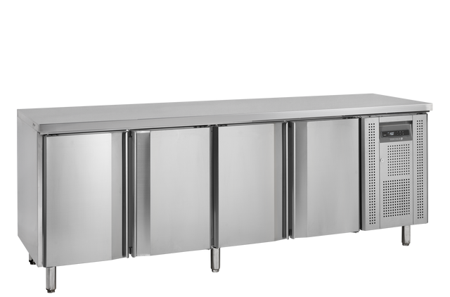 Tiefkühltisch – 4 Türen – 460 L – 2230×600×920 mm – SS 304 - Produktansicht