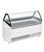 Speiseeisvitrine – 325 L – 1670×814×1354 mm – Weiß - Produktansicht