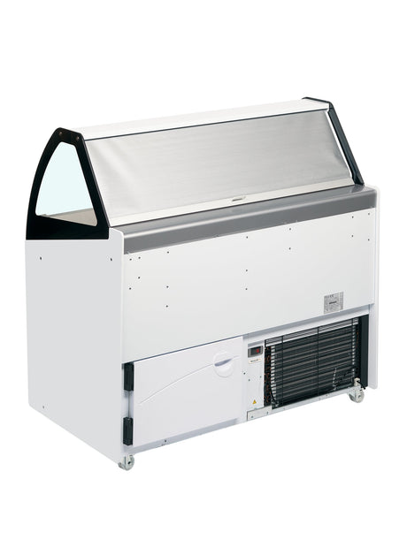 Speiseeisvitrine – 325 L – 1670×814×1354 mm – Weiß - Innenansicht