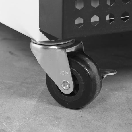 Gewerbegefrierschrank – 1 Tür – 555 L – 777×695×1895 mm – Weiß – Körbe inklusive – 6 Feste GN2/1 Gefrierablagen - Detail