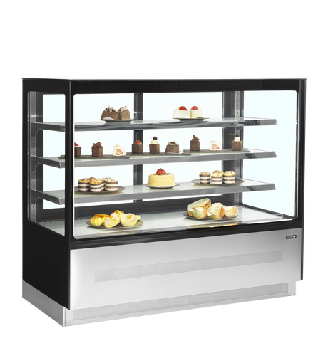 Kühltheke – 2 Glasschiebetüren – 400 L – 1504×742×1350 mm – Edelstahl / Glas - Anwendungsbeispiel