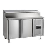 Sandwich-Kühltisch – 2 Türen – 297 L – 1360×700×1080 mm – SS 304 - Produktansicht