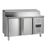 Sandwich-Kühltisch – 2 Türen – 337 L – 1510×800×1080 mm – SS 304 - Produktansicht