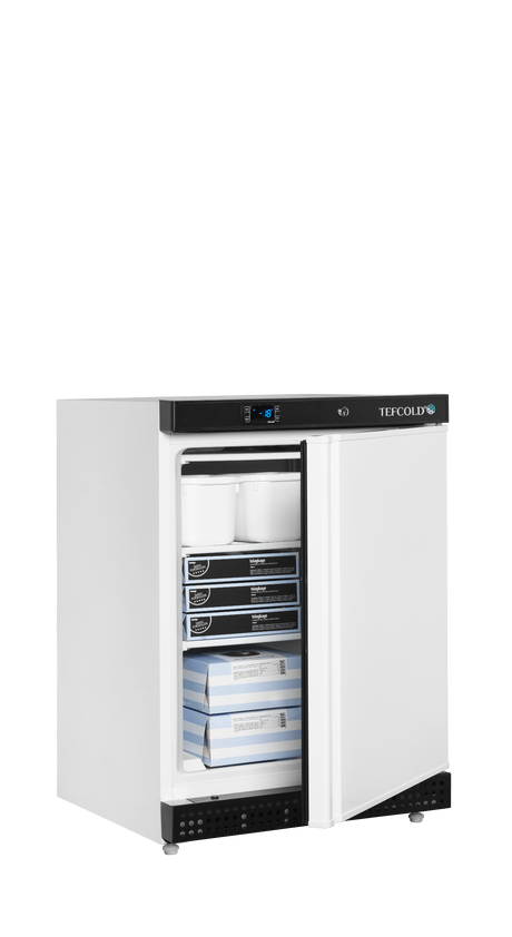 Gewerbegefrierschrank – 1 Tür – 120 L – 600×585×855 mm – Weiß – 2 Feste Gefrierablagen - Anwendungsbeispiel