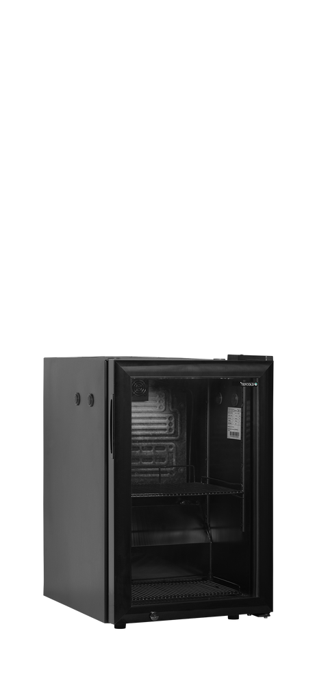 Milchkühlschrank – 1 Glastür – 58 L – 432×533×668 mm – Schwarz - Produktansicht