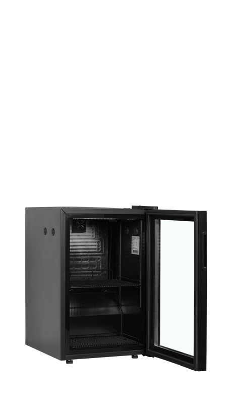 Milchkühlschrank – 1 Glastür – 58 L – 432×533×668 mm – Schwarz - Innenansicht