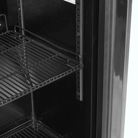 Milchkühlschrank – 1 Glastür – 58 L – 432×533×668 mm – Schwarz - Detail