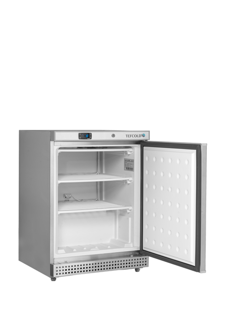 Gewerbegefrierschrank – 1 Tür – 120 L – 600×585×855 mm – SS 430 – 2 Feste Gefrierablagen - Innenansicht