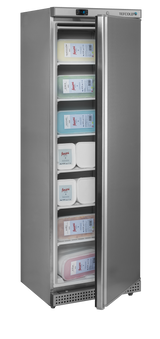 Gewerbegefrierschrank – 1 Tür – 340 L – 600×585×1855 mm – SS 430 – 6 Feste Gefrierablagen - Anwendungsbeispiel