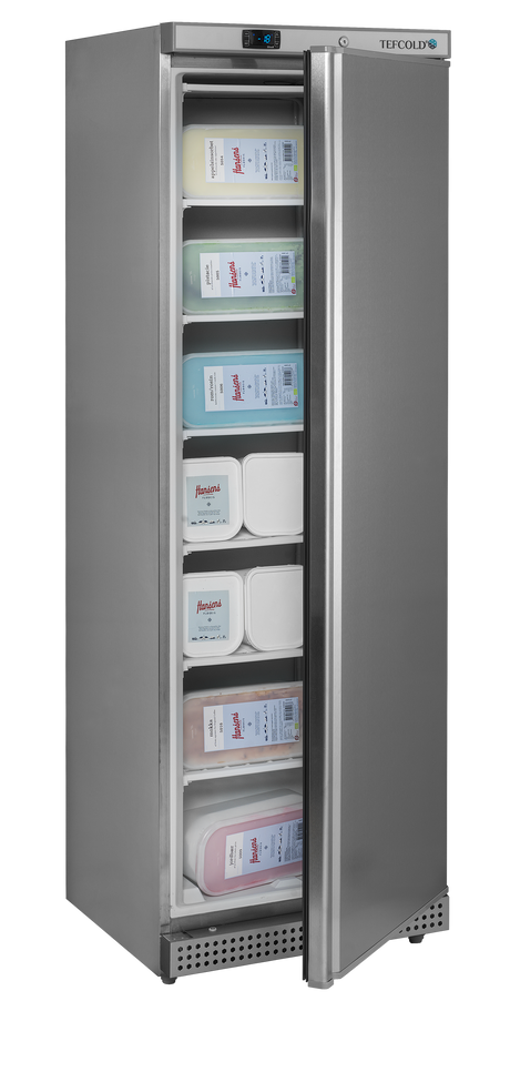 Gewerbegefrierschrank – 1 Tür – 340 L – 600×585×1855 mm – SS 430 – 6 Feste Gefrierablagen - Anwendungsbeispiel
