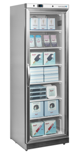 Verkaufsgefrierschrank – 1 Glastür – 340 L – 600×585×1855 mm – SS 430 – -24 bis -10 °C – 7 Feste Gefrierablagen – 380 W - Anwendungsbeispiel