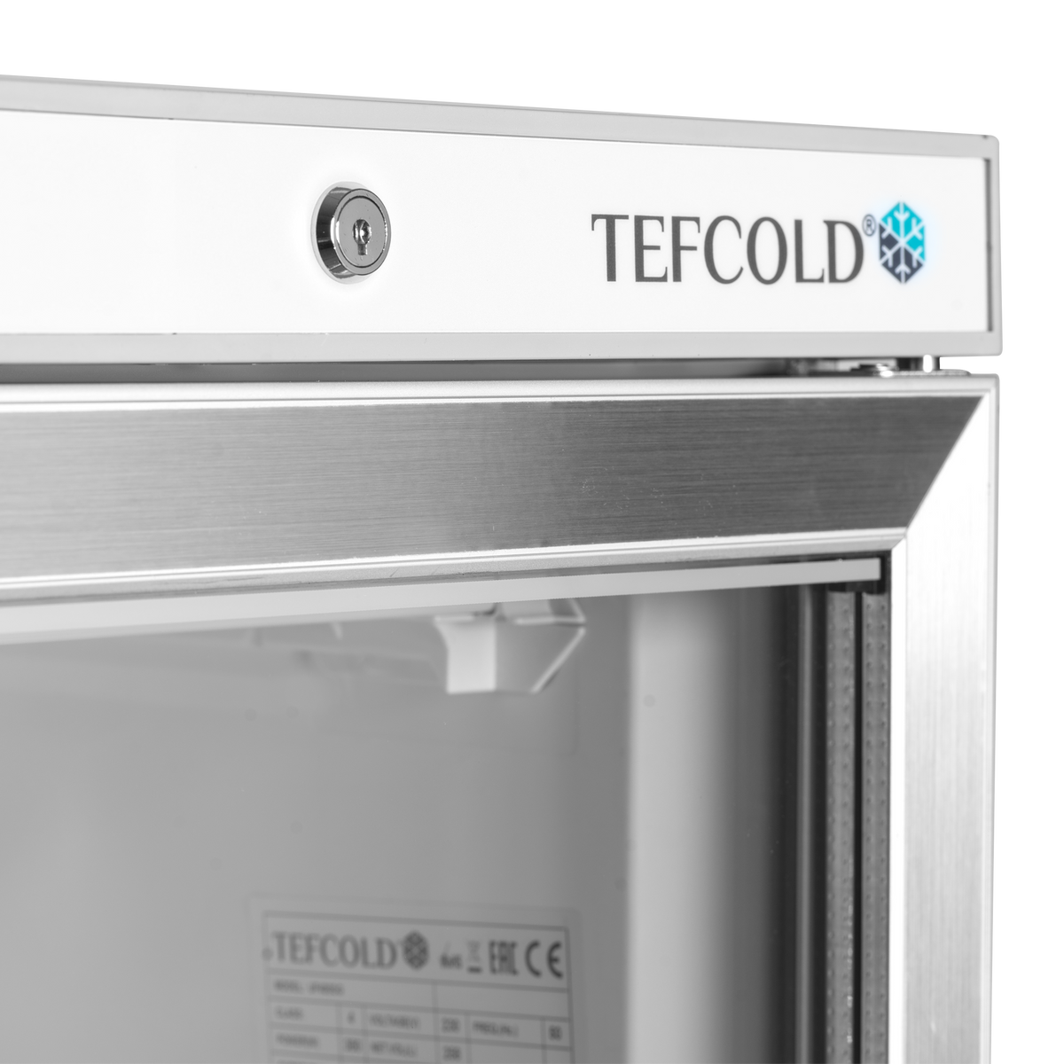 Verkaufsgefrierschrank – 1 Glastür – 340 L – 600×585×1855 mm – SS 430 – -24 bis -10 °C – 7 Feste Gefrierablagen – 380 W - Detail
