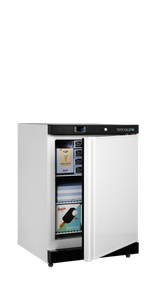 Gewerbegefrierschrank – 1 Tür – 120 L – 600×585×855 mm – Weiß – 3 Tragroste, weiß - Anwendungsbeispiel
